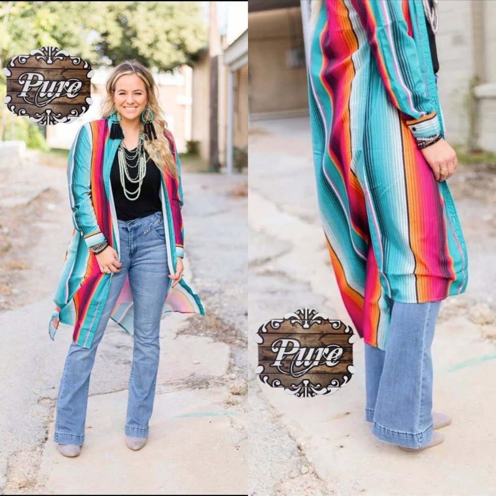 Crazy Train Serape duster
